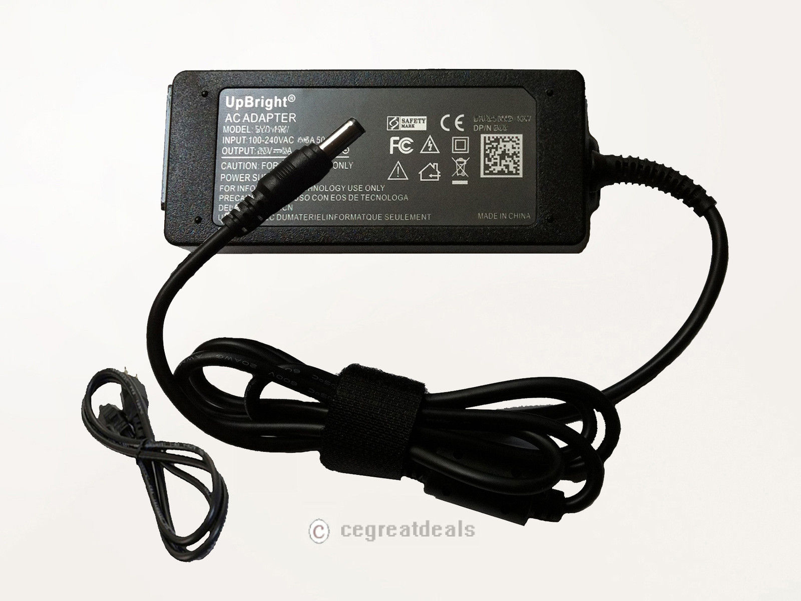 AC Adapter For Nabi Big Tab HD20 BT-NV20AUS 20" HD Tablet Power Supply Charger